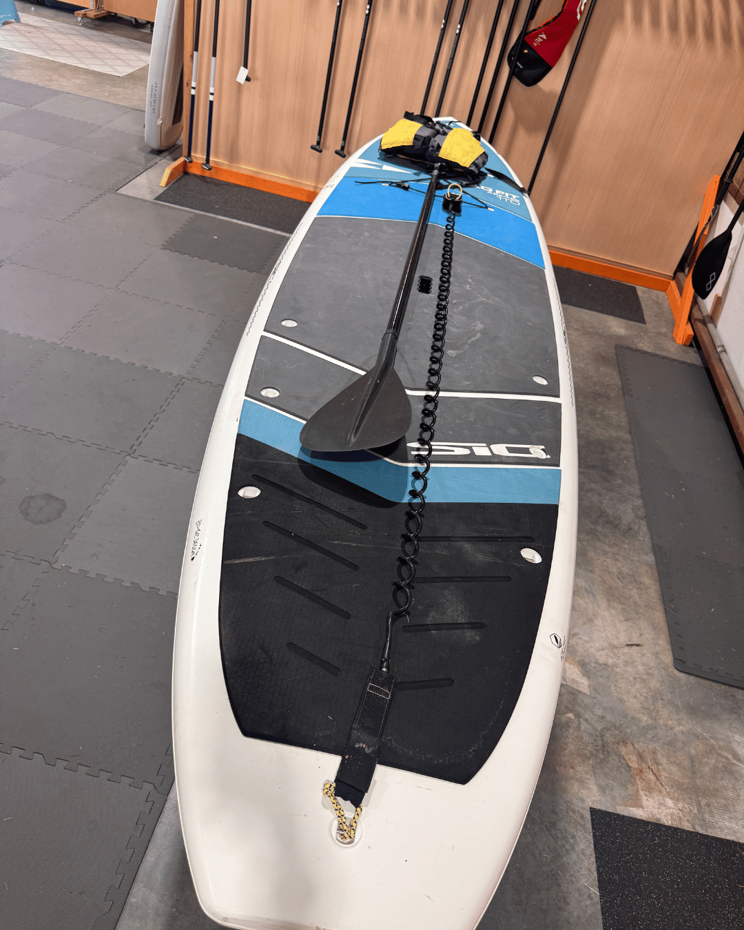 Stand Up Paddleboard Package: SIC Tao Fit 11'0 AT + Adjustable Paddle, Life Vest &amp; Leash